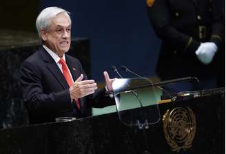 Presidente do Chile, Sebastián Piñera, durante Assembleia-Geral da ONU, em Nova York
24/09/2019 REUTERS/Carlo Allegri