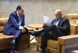 Presidente da OAB, Beto Simonetti, e ministro do STF Alexandre de Moraes