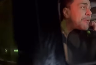 Zezé Di Camargo fica com cabeça presa na janela do carro ao atender fãs