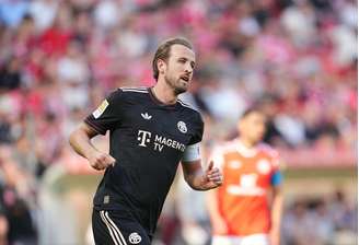 Harry Kane (Bayern de Munique) durante jogo contra o Mainz, no dia 25.04.2026. 