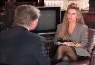 Bruna Lombardi relembra encontro com Donald Trump