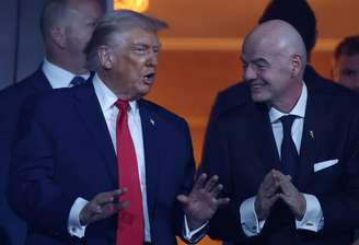 Trump, presidente dos EUA, e Infantino, presidente da FIFA 