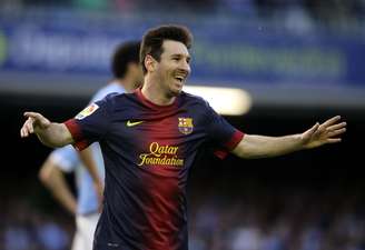 Lionel Messi ampliou seu recorde artilheiro, mas viu o Barcelona empatar com o Celta de Vigo