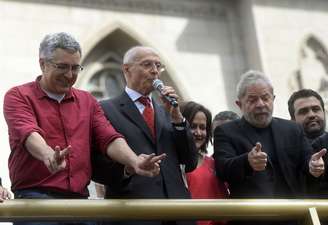 Foto de arquivo de Alexandre Padilha, Eduardo Suplicy e Luiz Inácio Lula da Silva