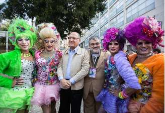 Alckmin esteve nesta quinta-feira (26/05) na 16ª Feira Cultural LGBT.