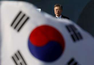 Presidente da Coreia do Sul, Moon Jae-in, em Seul 01/03/2018   REUTERS/Kim Hong-Ji