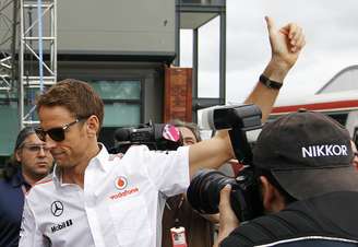 <p>Button se disse surpreso com comentários de Hamilton sobre McLaren</p>