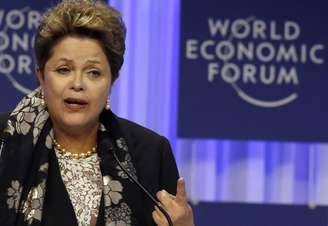 <p>Presidente Dilma Rousseff discursa no Fórum Econômico Mundial em Davos, na Suíça</p>