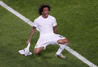 O brasileiro Marcelo entrou na partida no segundo tempo e fez o terceiro gol do Real Madrid, já na prorrogação