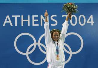 <p>Manaudou ganhou três medalhas (uma de ouro, uma de prata e uma de bronze) nos Jogos Olímpicos de 2004</p>