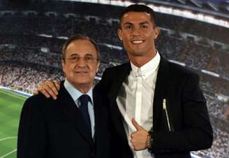 Florentino Pérez e Cristiano Ronaldo colecionaram títulos em Madrid (Foto: AFP)