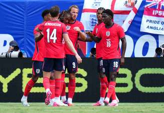 Harry Kane (9) fez o único gol do amistoso entre Inglaterra e Nova Zelândia, sábado (6) –