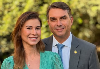 Fernanda e Flávio Bolsonaro são casados desde 2010