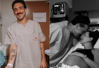 Léo Ortiz e Maitê Lo Sardo celebraram a chegada de Serena, primeira filha do casal