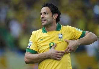 O atacante Fred comemora gol do Brasil na final da Copa das Confederações, em 30 de junho, no estádio do Maracanã.