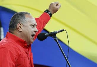 Presidente da Assembleia Nacional venezuelana, Diosdado Cabello, durante evento em Caracas, na Venezuela, em fevereiro de 2015