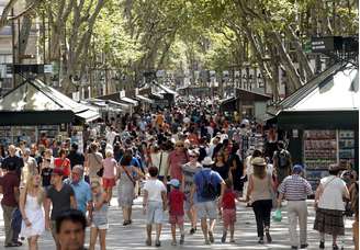 Avenida Las Ramblas é um dos pontos turísticos mais importantes de Barcelona