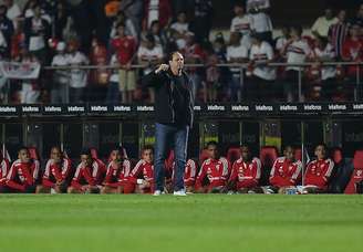 Rogério Ceni durante a vitória do Tricolor sobre o Palmeiras, no Morumbi (Foto: Rubens Chiri/São Paulo FC)