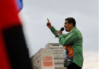 Nicolás Maduro em comício
17 de maio de 2018
REUTERS/Carlos Jasso
