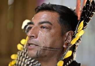 Tupã Nunes, cacique da Aldeia Mata Verde Bonita e presidente do Originários 