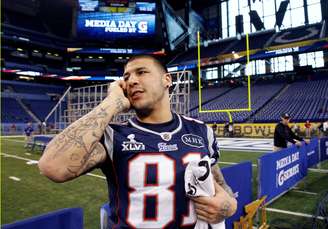 Jogando sob o comando de Tom Brady, Aaron Hernandez era destaque do New England Patriots até sua prisão
