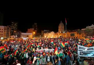 Protesto contra nova tentativa do presidente da Bolívia, Evo Morales, de concorrer à reeleição em 2019, em La Paz 10/10/2017 REUTERS/David Mercado