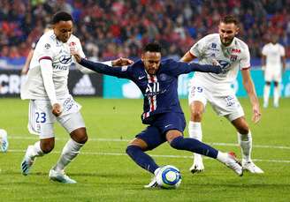 Neymar marca o gol da vitória do PSG contra o Olympique de Lyon
22/09/2019
REUTERS/Emmanuel Foudrot