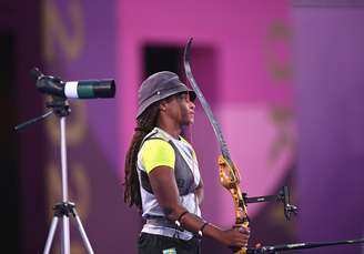 Ane Marcelle dos Santos durante competição nesta quinta-feira nos Jogos Olímpicos de Tóquio Clodagh Kilcoyne/Reuters