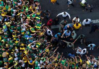 Jair Bolsonaro na Avenida Paulista neste 7 de setembro Amanda Perobelli Reuters