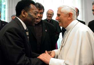 Pelé e Bento XVI