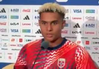 Antonio Nusa acredita que Noruega pode surpreender contra o Brasil