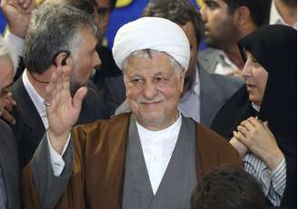 Akbar Hashemi Rafsanjani, ex-presidente do Irã, em foto do dia 11 de março de 2013, quando do registro da sua candidatura em Teerã