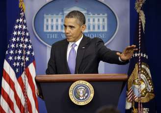 Barack Obama, durante entrevista coletiva de final de ano na Casa Branca