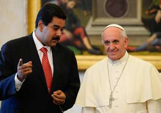 Encontro entre Maduro e o Papa, em junho de 2013, no Vaticano