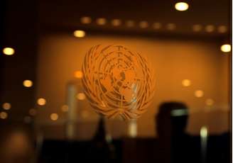 Logo da Organização das Nações Unidas na sede da entidade em Nova York
23/09/2019 REUTERS/Lucas Jackson