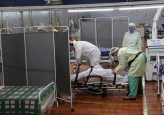 Hospital de campanha em Santo André, São Paulo
 6/5/2020 REUTERS/Amanda Perobelli
