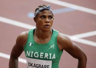 Blessing Okagbare, da Nigéria, após vencer prova neste sábado Phil Noble/Reuters