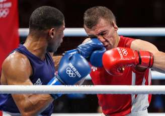 Hebert Conceição nocauteou ucraniano na final do boxe nos Jogos Olímpicos (Foto: Wander Roberto/COB)