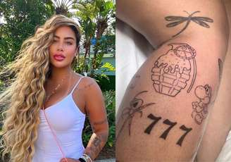 Rafaella Santos e suas tatuagens