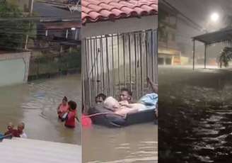 Idosos são resgatados de enchentes no Rio