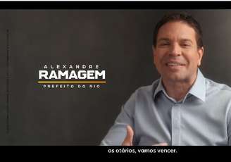 Alexandre Ramagem no programa do guia eleitoral