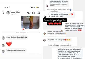 Comentários positivos que Mariana Goldfarb recebeu