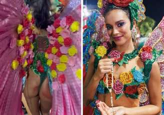 Alane Dias mostra machucados no bumbum