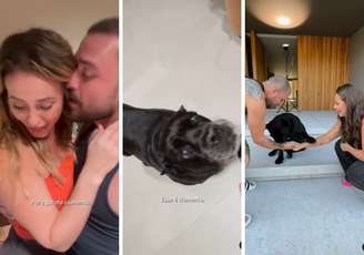 Paolla Oliveira, Diogo Nogueira e um dos cães da atriz