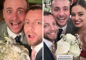 Léo Fuchs e seu namorado; Léo, seu namorado e Sophie Charlotte