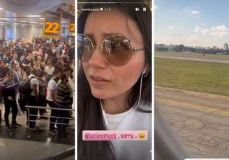Monica Iozzi passa momentos de sufoco em avião