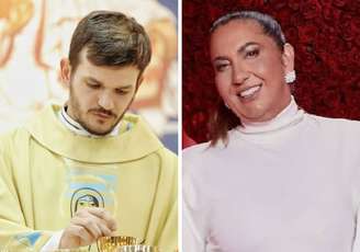 Padre Patrick e Margareth, mãe de Virginia