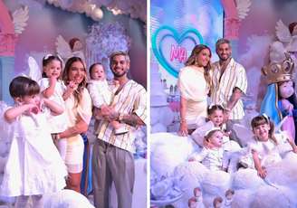 Virginia, Zé Felipe e seus filhos