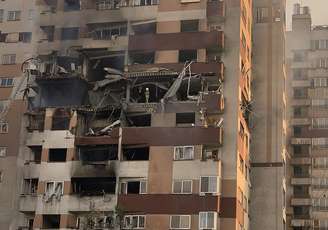 Prédio em Teerã após ataque israelense