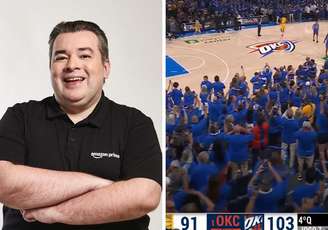 Rômulo Mendonça, locutor esportivo | Thunder celebra vitória na NBA